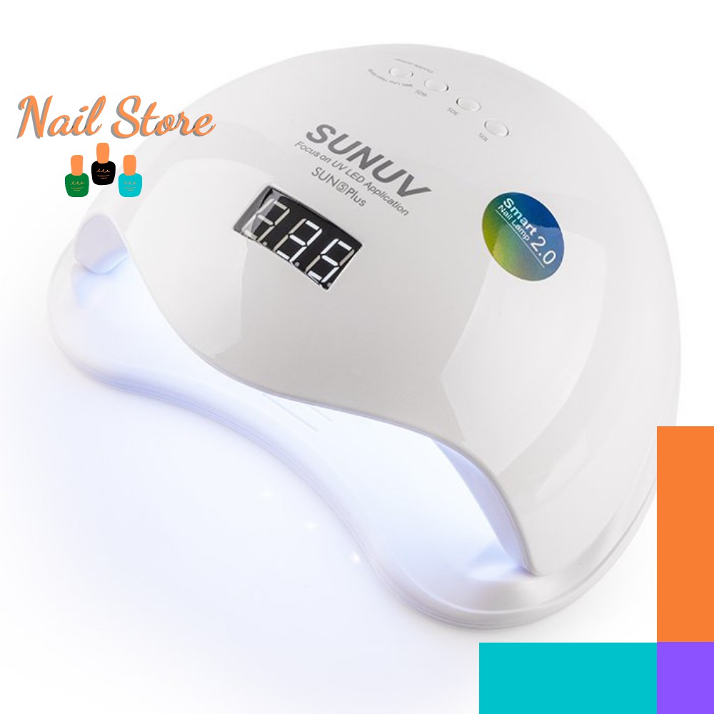 [BH 24 THÁNG-CHÍNH HÃNG] Máy Hơ Gel SUN 5 PLUS - Máy Hơ Móng SMART 2.0 48W Siêu Bền