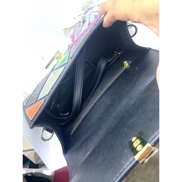 Túi Da cá sấu ghép size 26