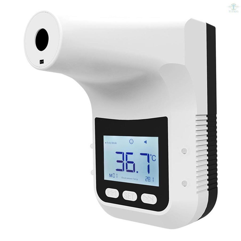 MD Máy khử trùng tự động hồng ngoại không tiếp xúc có nheit65 kế treo tường M-TTG K3 Pro chỉnh được sạc USB/4 pin AA/nguồn
