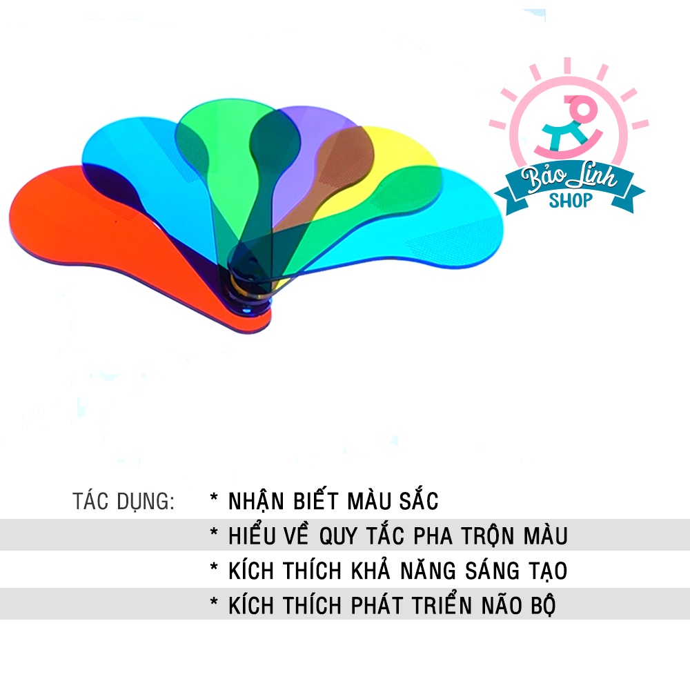 Thẻ pha màu Mica cho bé làm chủ màu sắc| Đồ chơi giáo dục sớm