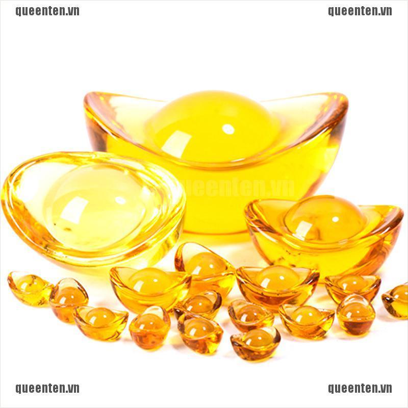 5Pcs Yuanbao Feng Shui Yuan Bao Ingot Lucky Home Blessing Decoration Ornament QUVN