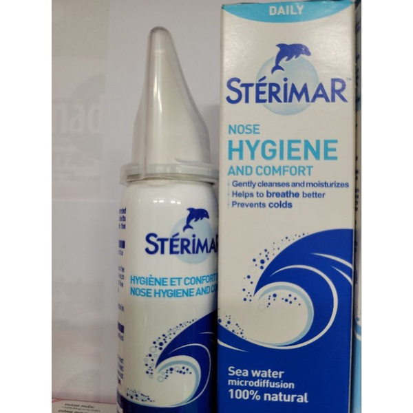 Dung dịch nước muối xịt mũi Sterimar Hygiene: sán xuất tại Pháp