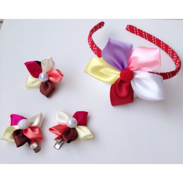 Set băng đô hoa ngũ sắc