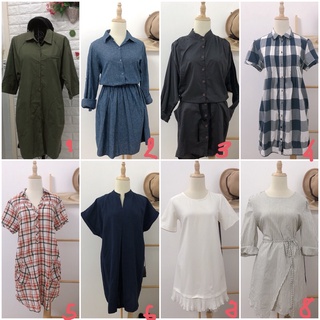 Đầm sơ mi xô linen dưới 65 kg