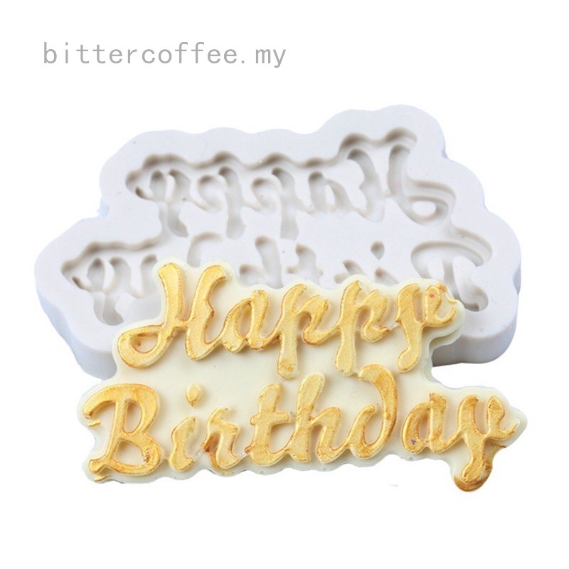 Khuôn Silicone Chữ Happy Birthday