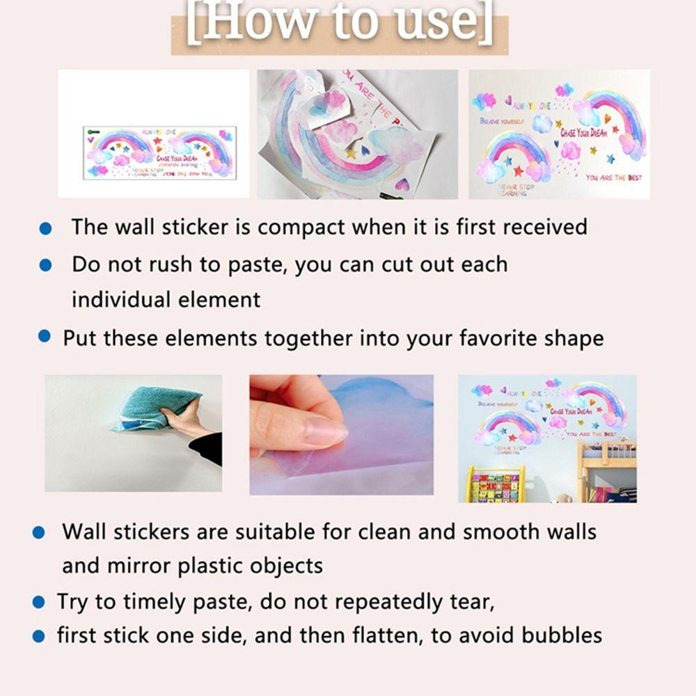 Sticker Dán Tường Bằng PVC Họa Tiết Trăng Sao Dễ Thương Bắt Mắt