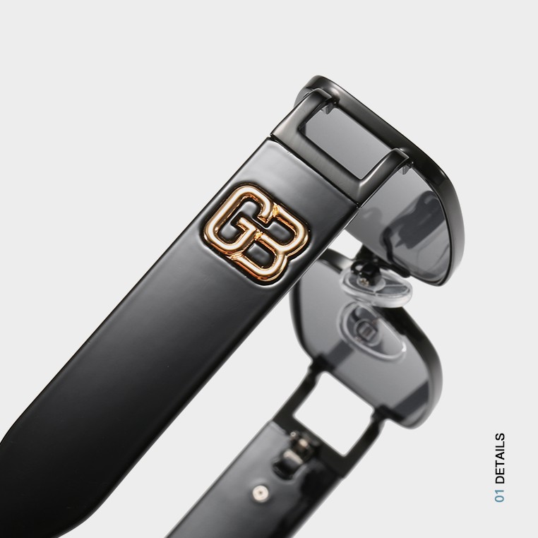 Kính mát kim loại gọng vuông sành điệu cho nam nữ