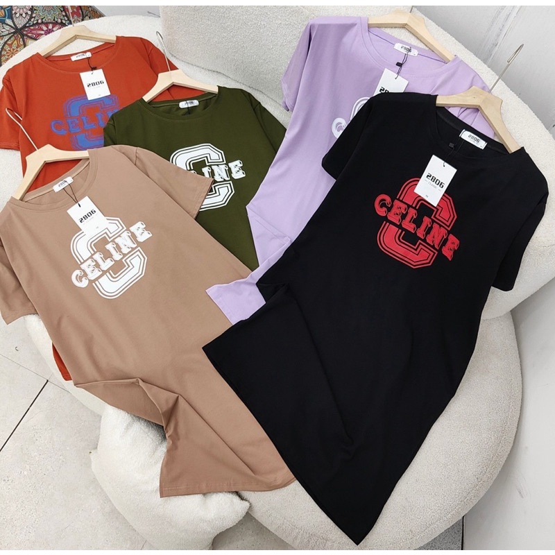 Đầm THUN THÁI FORM RỘNG XẺ TÀ