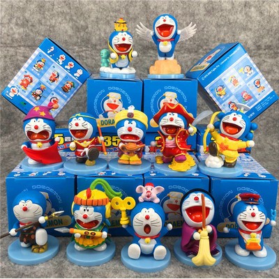 Set 12 Mô Hình Đồ Chơi Nhân Vật Hoạt Hình Doraemon Phiên Bản Đặc Biệt Kỷ Niệm 35 Năm