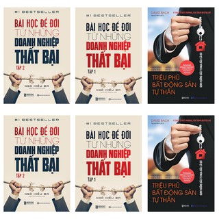 Combo Bài Học Để Đời Từ Những Doanh Nghiệp Thất Bại (Tập 1 + Tập 2) + Triệu Phú Bất Động Sản Tư Thân