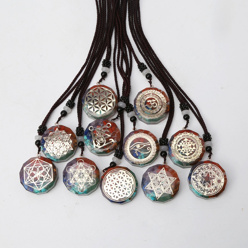 Vòng cổ Mặt 7 Luân Xa Bảo Vệ Sức Khỏe