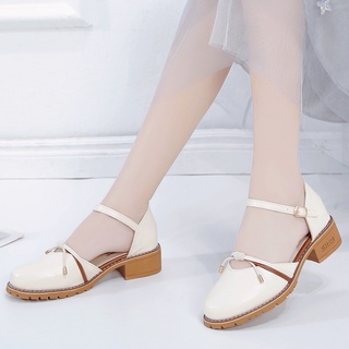 Sandal Cao Gót 4 Phân ULZZANG Bít Mũi