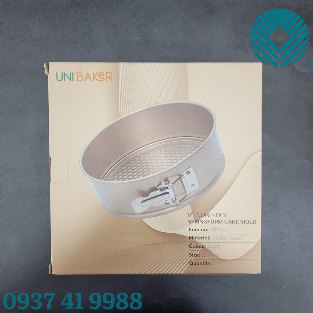 Khuôn tròn nướng bánh chống dính đế rời có khóa cao cấp 18cm, 20cm, 22cm - Đại Vạn Phát