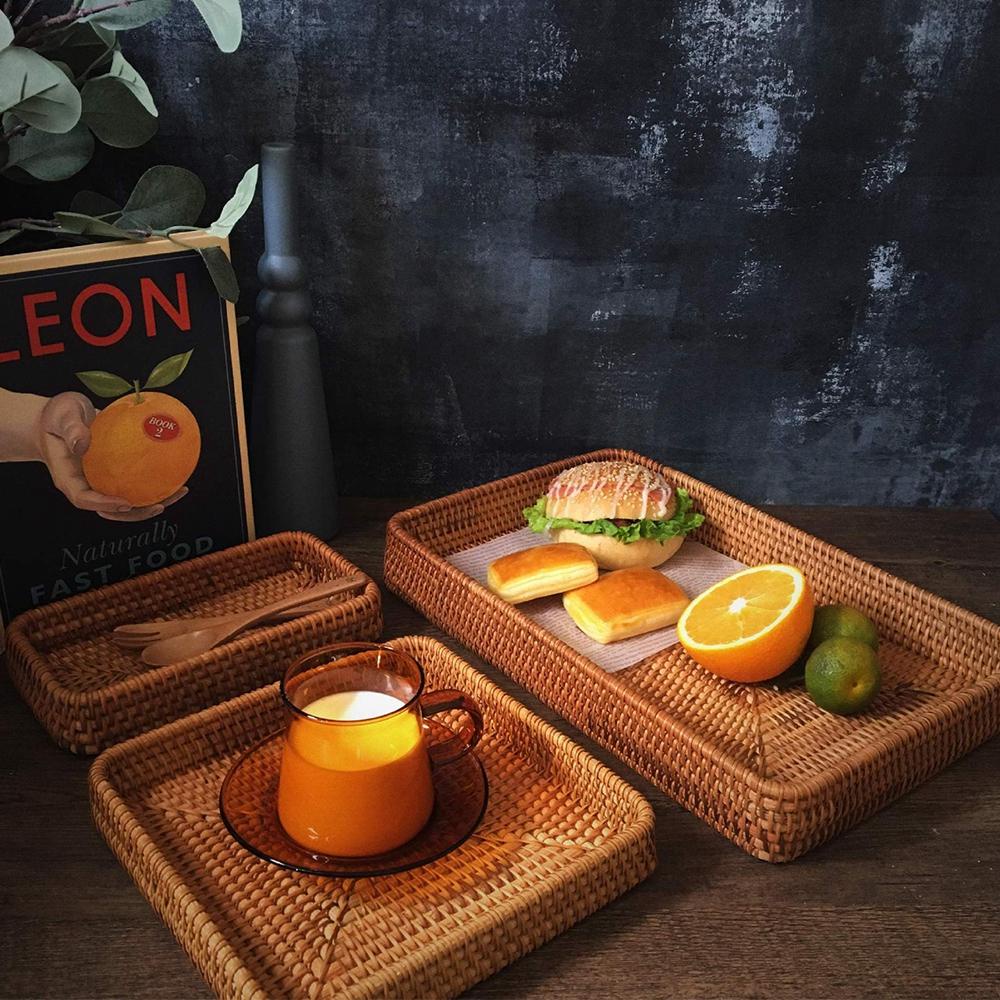 Giỏ Đan Mây Thủ Công Đựng Thực Phẩm Tiện Dụng