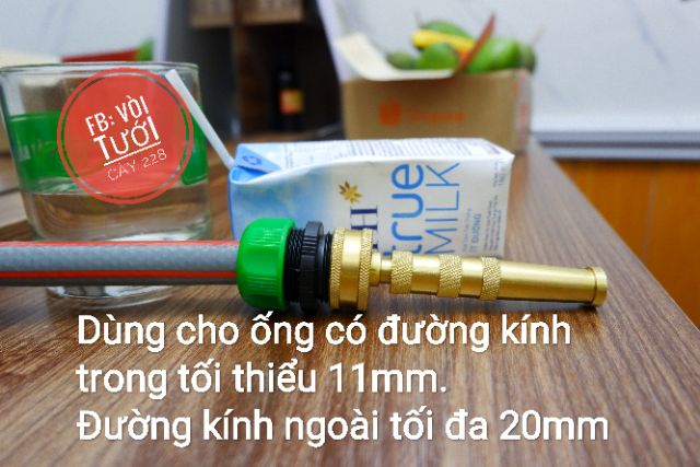 Đầu vòi xịt nước rửa xe, tưới cây Aquamate bằng đồng BW-N1041