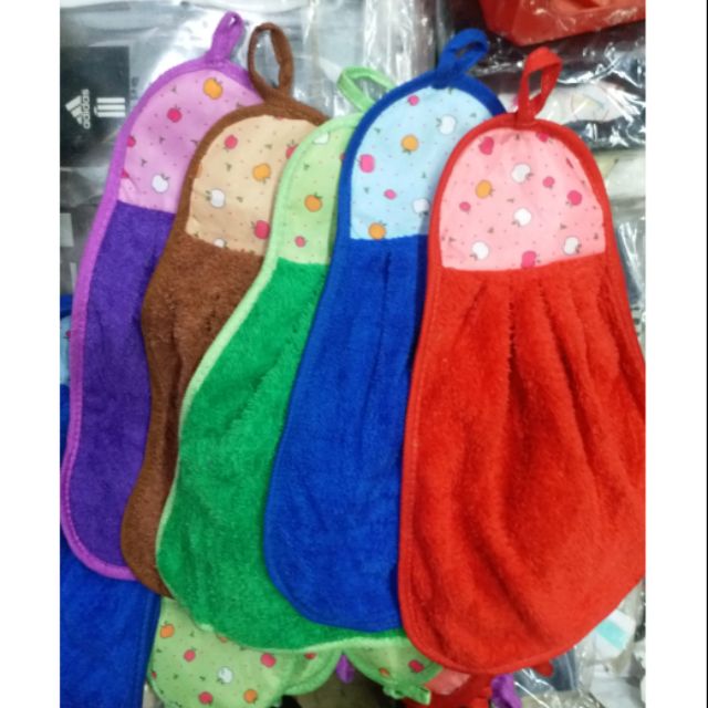 Khăn Lau Tay, Lau Bát Nhà Bếp Siêu Thấm Nước Size Lớn có móc treo