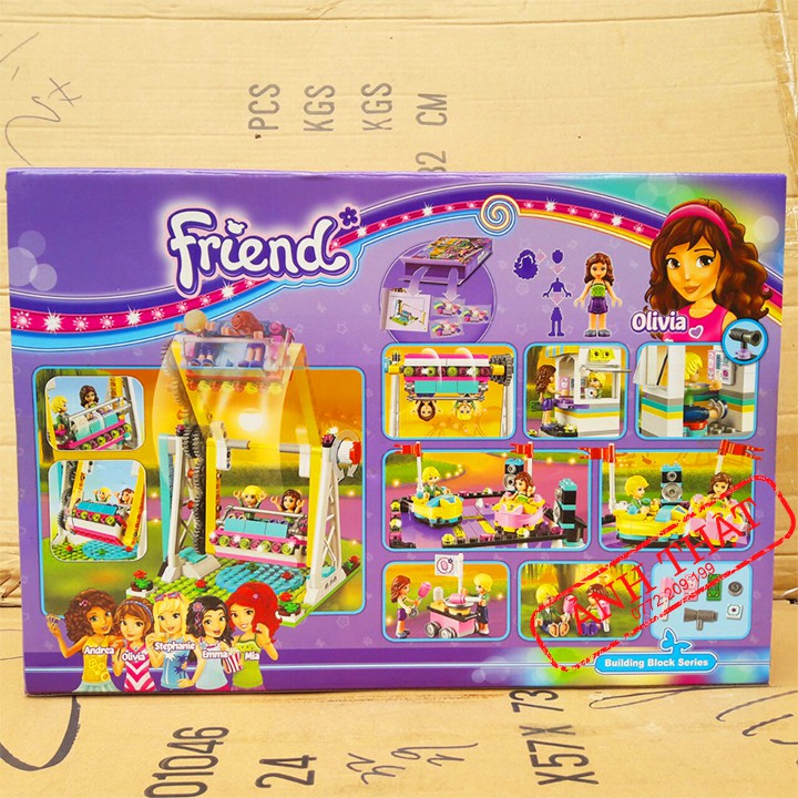 Lego Friends BELA 10560 / 429 pcs. Bộ Lego Xếp Hình Công Viên Vui Chơi