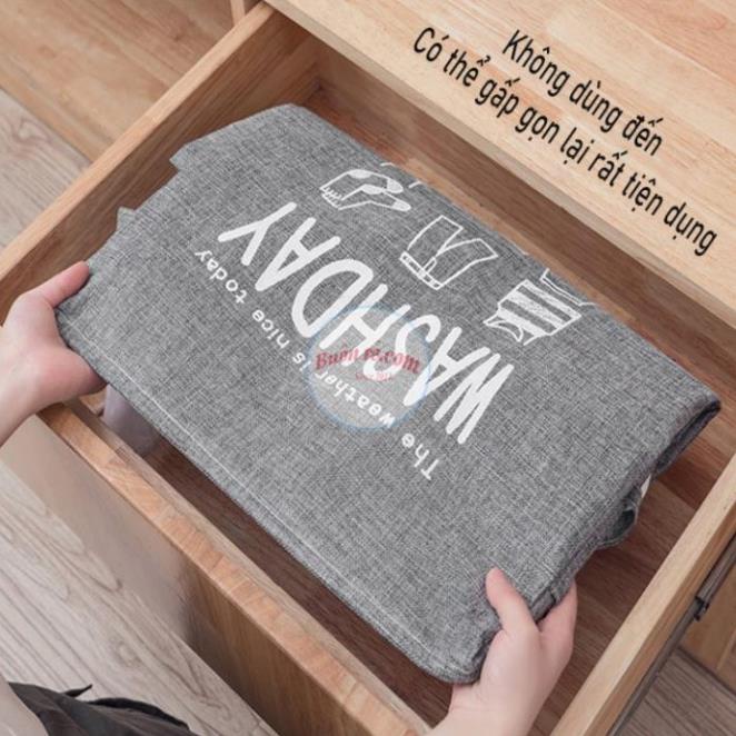 Túi Vải Washday Cỡ Lớn Đựng Chăn, Quần Áo Có Quai Xách, Khung Sắt - GDNC0357