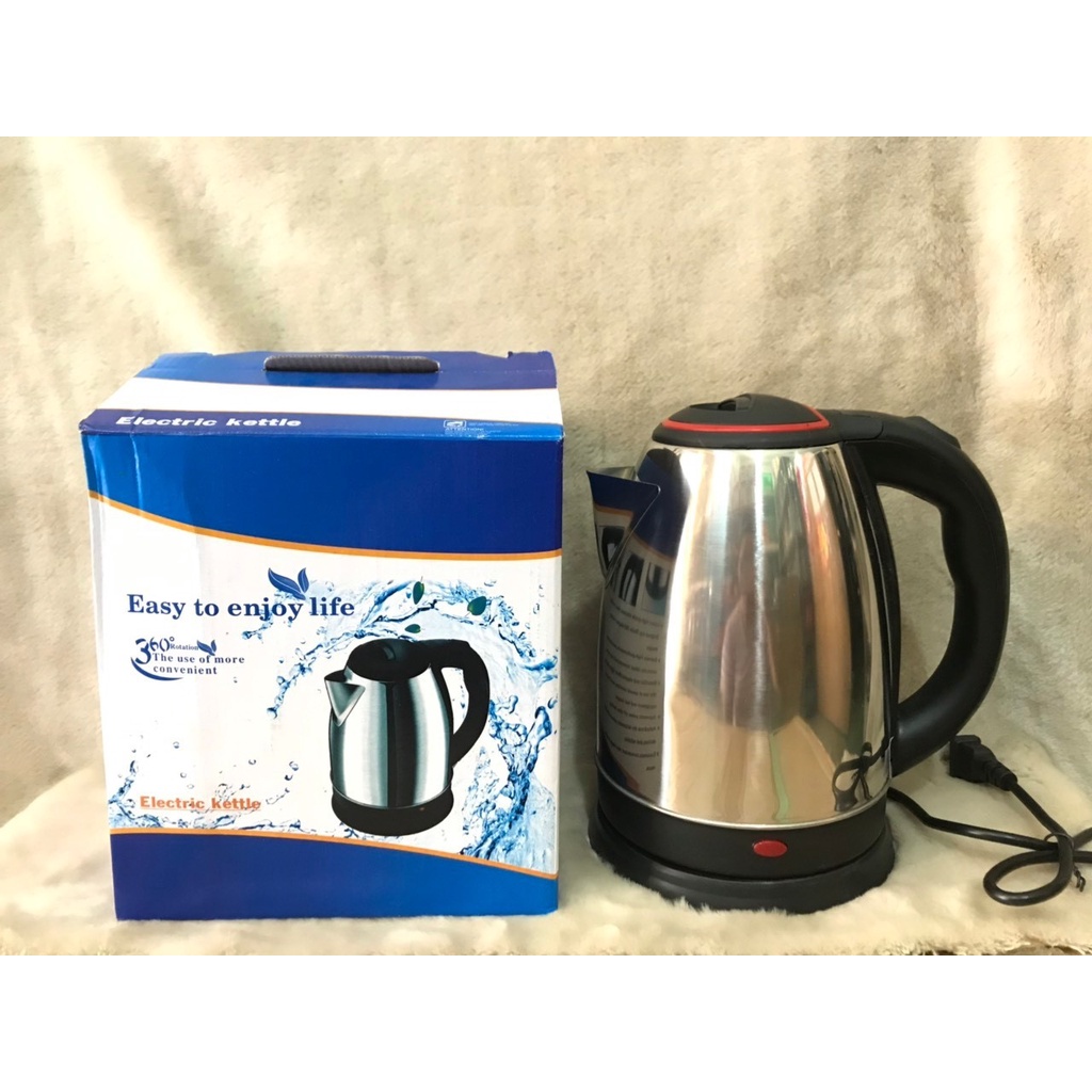 Ấm Siêu Tốc Inox 1.8L Cách Nhiệt Panasonic , Đun Nước Siêu Nhanh Trong Vòng 5 Phút , Ấm Đun Có Tay Cầm Cách Nhiệt.