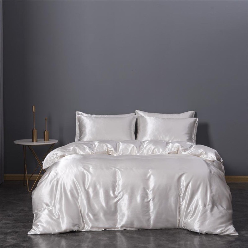 [2M x 2M x 20cm] Bộ drap giường 4 món phi lụa cao cấp siêu mịn siêu êm đủ màu PURR.BEDDING