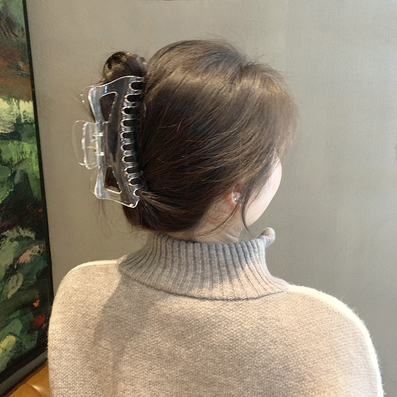 Kẹp Tóc Càng Cua Lưng Cá Mập Lớn Thanh Lịch Phong Cách Hàn Quốc Cho Nữ