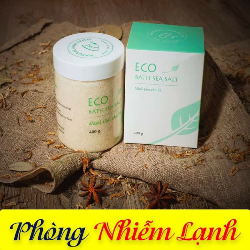 Muối tắm thảo dược cho bé Eco 400g 100% tự nhiên an toàn cho bé-BaByC