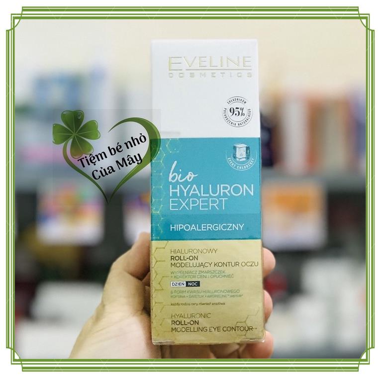 Thanh lăn mắt eveline bio hyaluron expert loại bỏ bọng mắt, nêp nhăn.