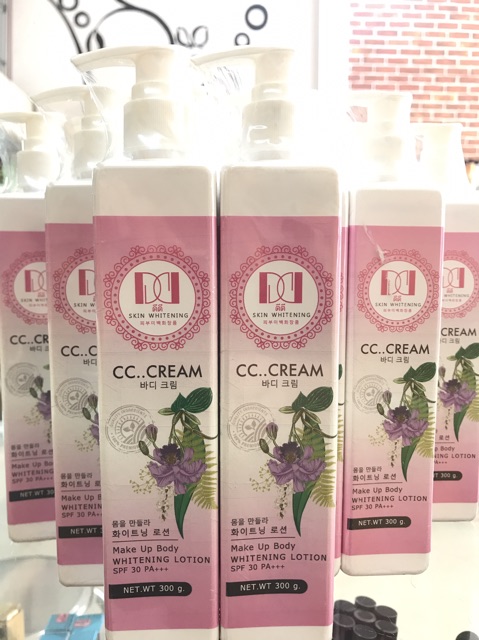 Kem dưỡng toàn thân siêu trắng CC Cream Makeup Body Whitening Lotion SPF 30+++ Thái Lan