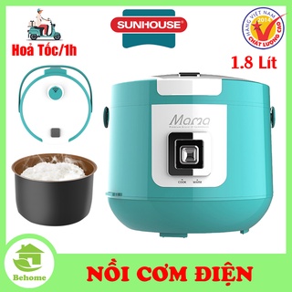 Nồi cơm điện sunhouse mama 8658g/ 8658p - nồi cơm điện công nghệ nấu 3d ủ ấm 3 chiều tỏa nhiệt đều nấu cơm ngon
