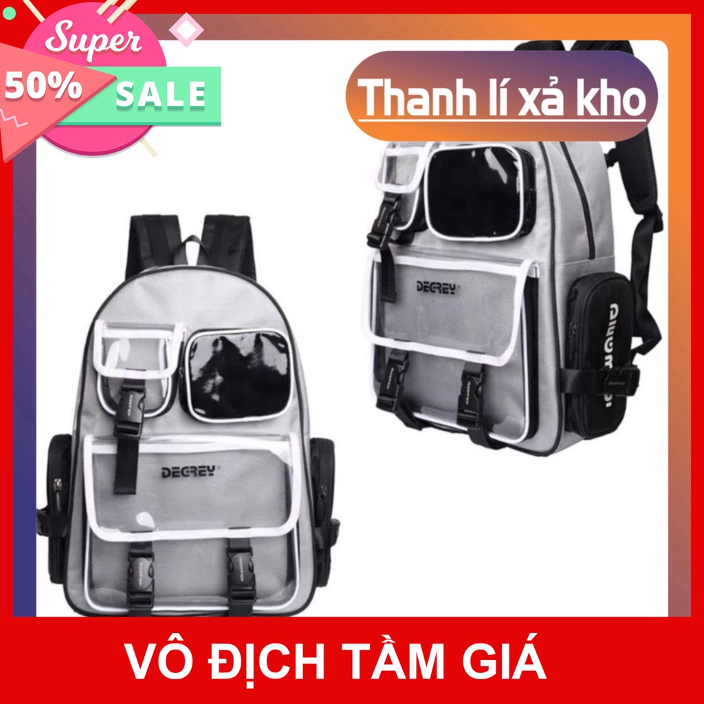 Balo Degrey Sky đám mây và Hồng Basic Backpack thời trang nam nữ đi chơi đi học