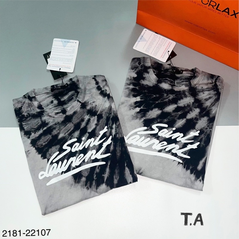 Áo Phông Loang Saint Laurent Cho Nam - Áo Thun Cổ Tròn Saint Laurent | BigBuy360 - bigbuy360.vn