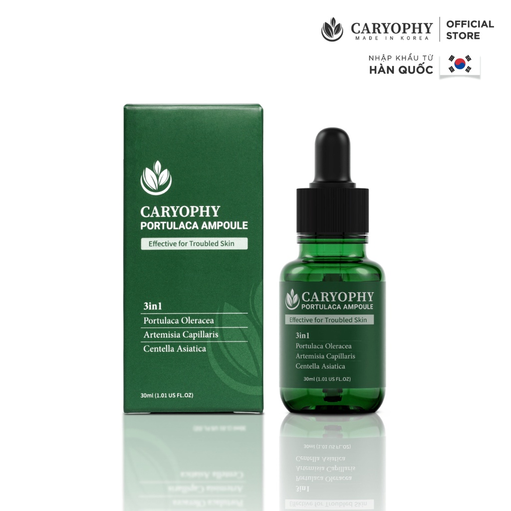 Serum giảm mụn mờ thâm se khít lỗ chân lông Caryophy 30ml