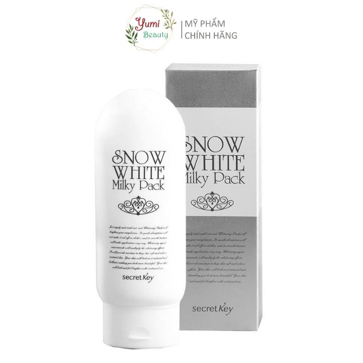 Kem dưỡng trắng da toàn thân body Secret Key Snow White Milky Pack 200g