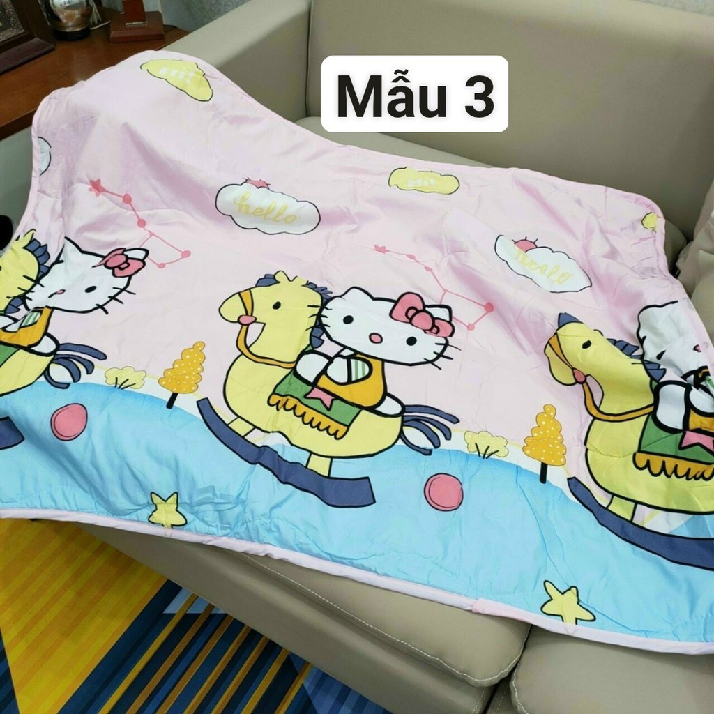 Chăn đũi hè 3 lớp mỏng, thoáng mát cho bé - lót bông. Thích Hợp Bé Mang Đi Học, Đi Chơi, Đi Du Lịch