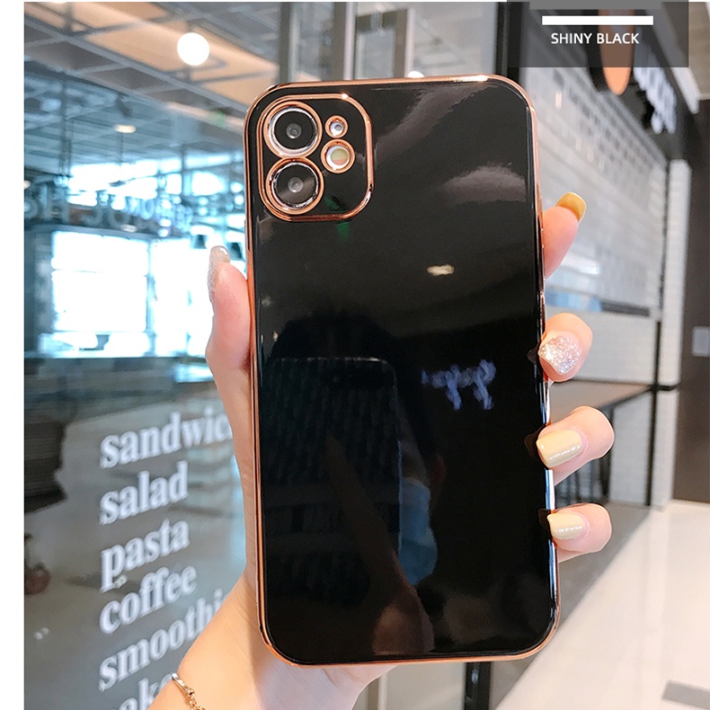 Ốp Điện Thoại Mạ Vàng Sang Trọng Cho iPhone 6 6S 6 Plus 6S Plus 7 Plus 8 Plus X XS Max 11 12 13 14 Pro Max 12 Pro Max SE 2020