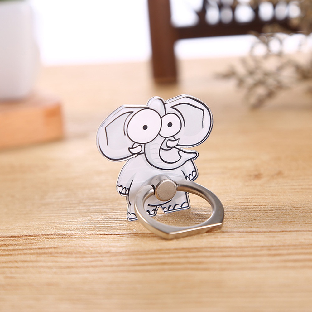 Giá Đỡ Điện Thoại Dạng Nhẫn Hình Hươu Cao Cổ / Khỉ Dễ Thương