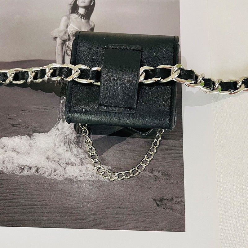 Dây Xích Màu Đen Đeo Hông Bằng Kim Loại Thời Trang Mùa Hè Cho Nữ