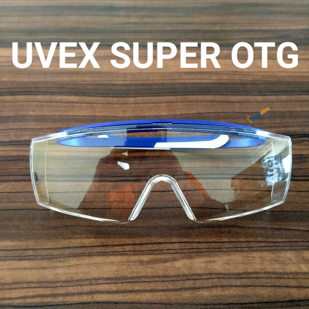 Kính bảo hộ Uvex Super OTG kính chống bụi có thể đeo cùng kính cận, chống hơi nước, ngăn chặn tia UV-Bảo Hộ Thinksafe