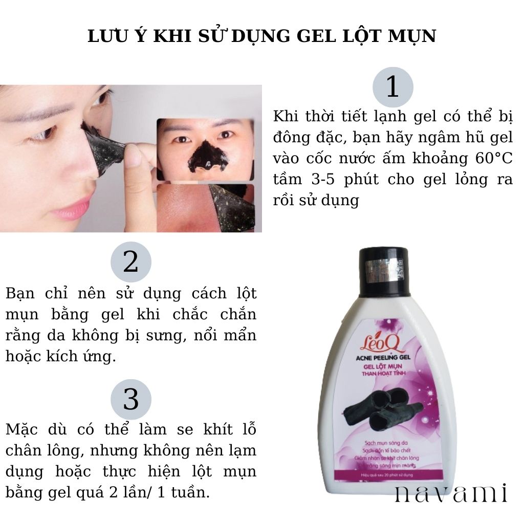 Keo lột mụn đầu đen mụn cám than tre hoạt tính LeoQ 35g - 60g - 200g làm se khít lỗ chân lông giúp da mịn màng