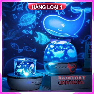 [Hàng Cao Cấp] (Tặng 6 hình) Đèn ngủ chiếu sao, cổ tích, đại dương, sinh nhật xoay tự động đèn LED lãng mạn cho bé