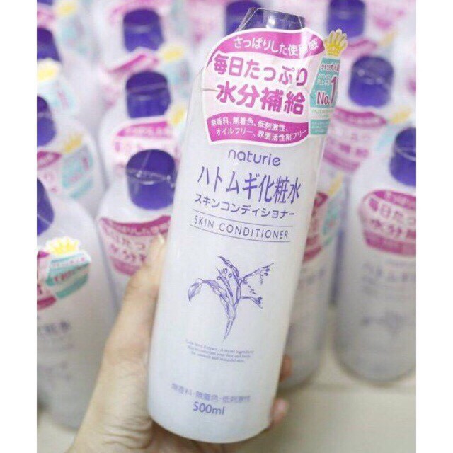[ Cam Kết Chính Hãng] Nước Hoa Hồng Ý Dĩ Naturie Skin Nhật Bản Dưỡng Trắng Da- 500ml