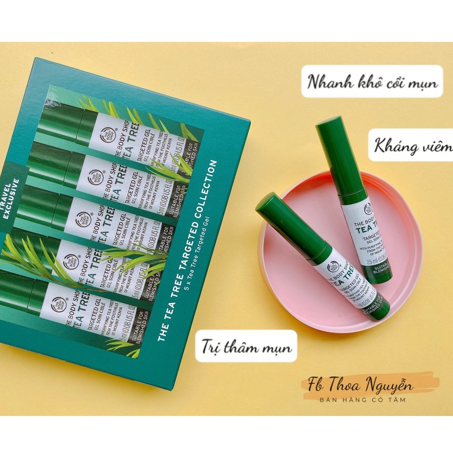 Gel chấm mụn hạn giúp hết thâm do mụn Tea Tree Blemish Gel - The Body Shop