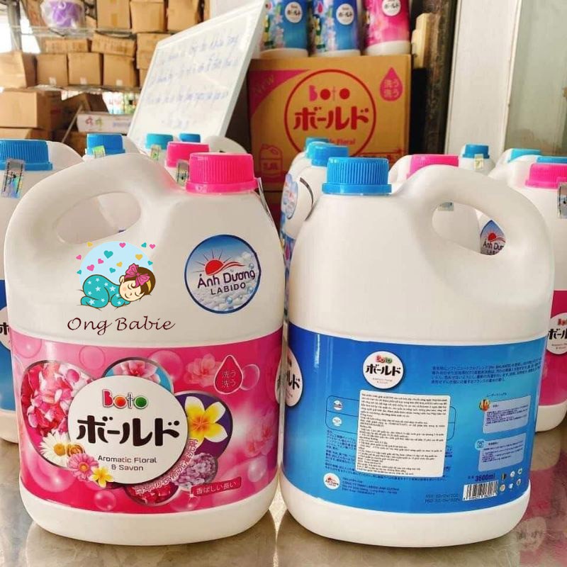 [XẢ KHO] NƯỚC GIẶT BOTO ÁNH DƯƠNG CÔNG NGHỆ NHẬT BẢN, CAN 3,6L