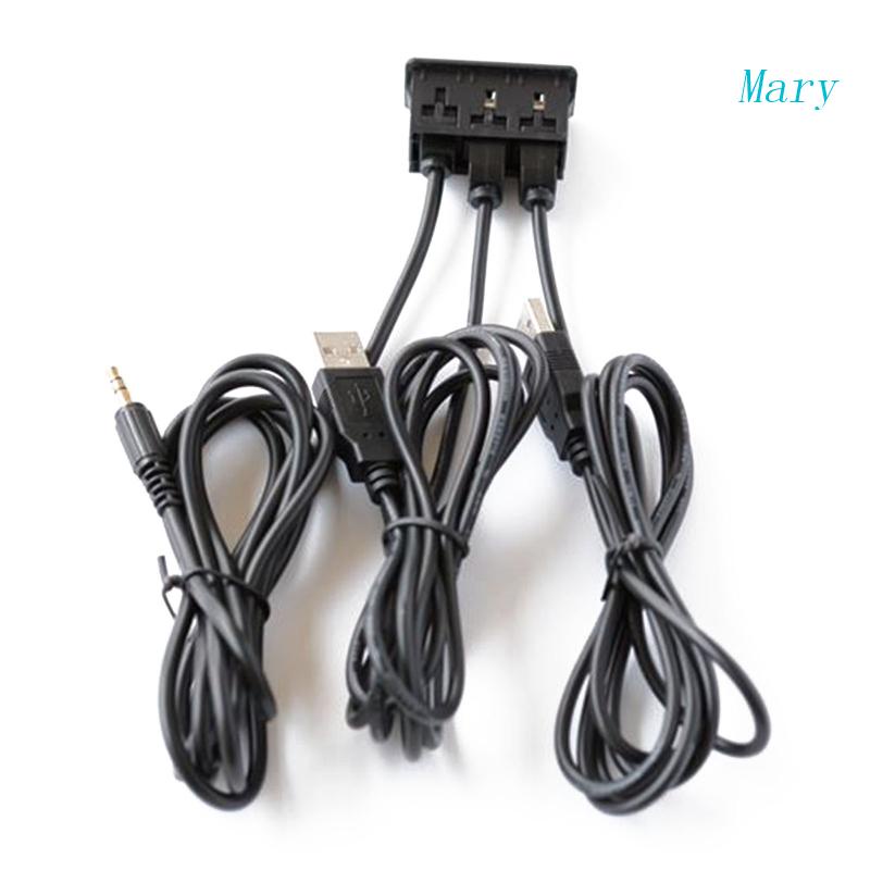 Cáp Nối Dài Cổng USB 3.5mm AUX Chuyên Dụng Cho Xe Hơi / Tàu Thuyền / Xe Máy