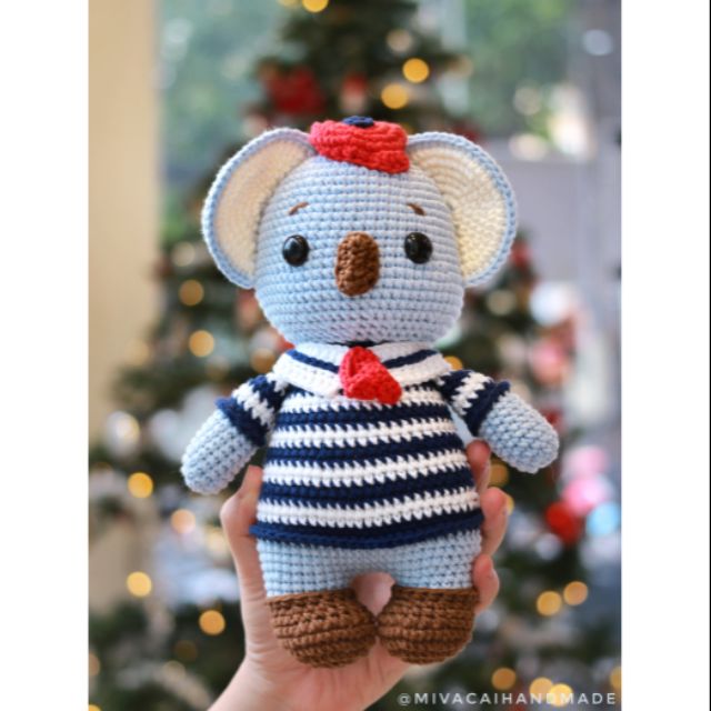 Thú bông móc len: gấu Koala