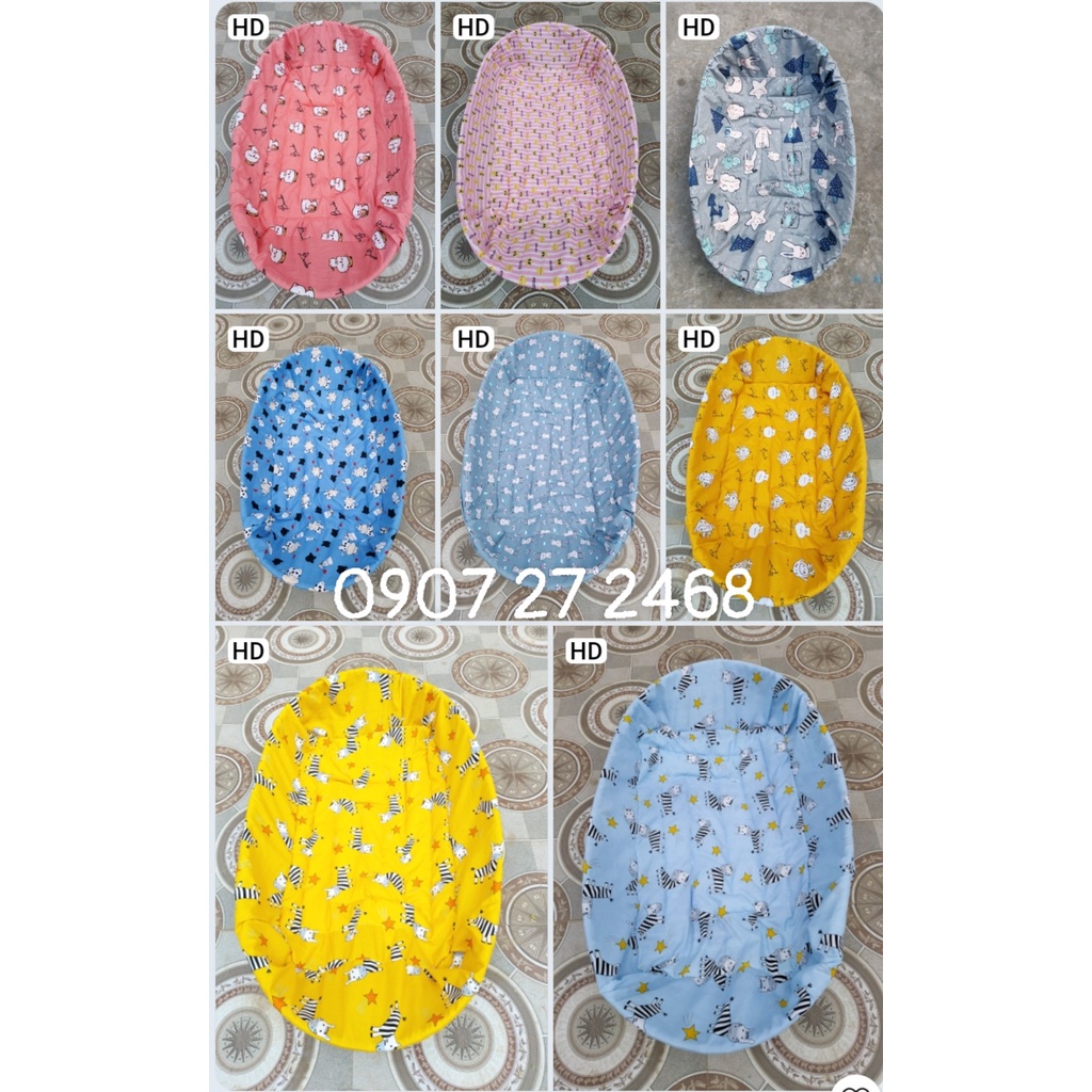 Sỉ nệm lót bọc nôi tre size đại 110 120