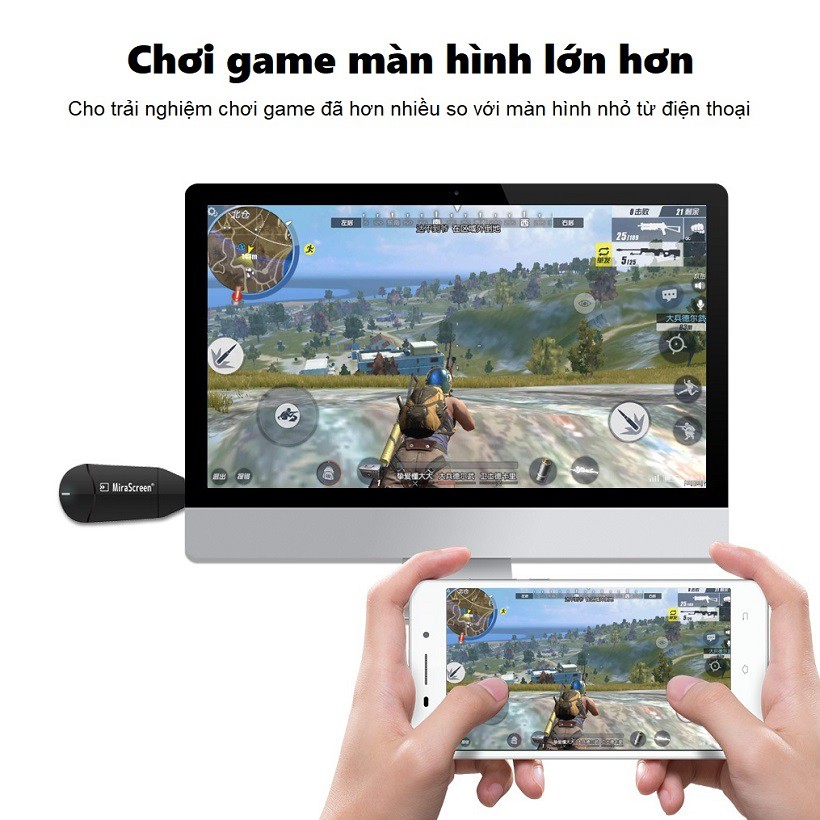 Thiết bị HDMI không dây Miracast K6 độ phân giải tối đa lên đến 4K