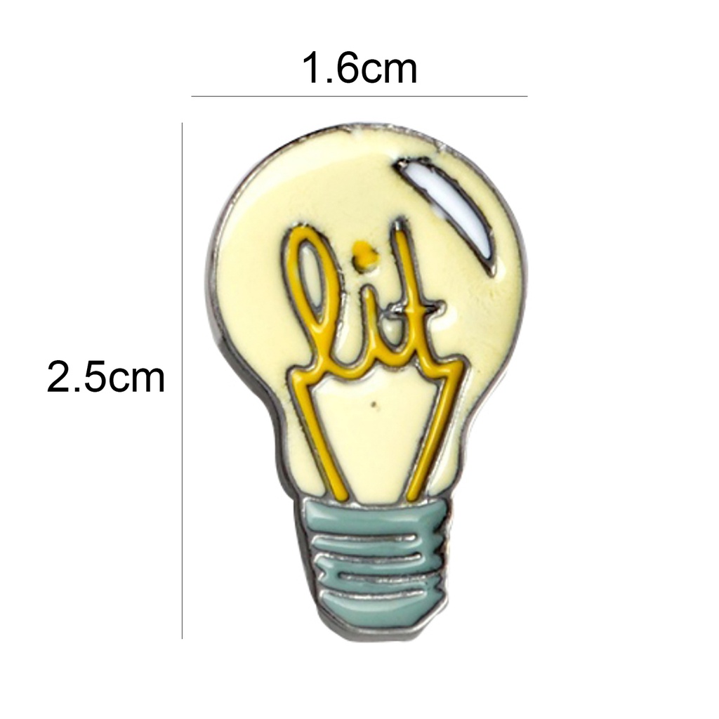 Ghim cài áo kiểu dáng bóng đèn độc đáo sáng tạo