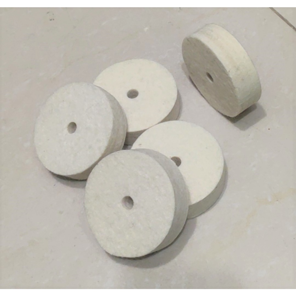 Đầu len cứng chà bóng / đĩa mài bóng bằng len D75mm