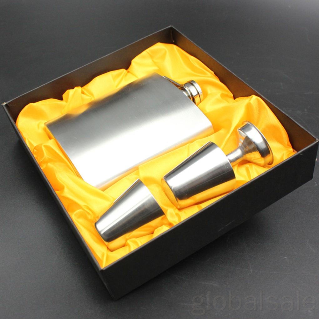 Bình đựng rượu bằng thép không gỉ dung tích 7oz có phễu tiện dụng